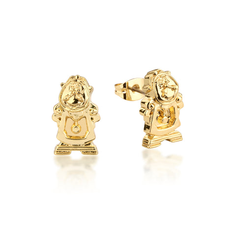 Disney Beauty and the Beast Cogsworth Stud Earrings