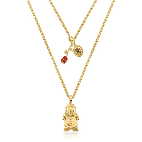 Disney Beauty and the Beast Cogsworth Necklace