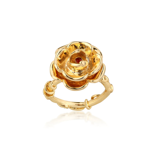 Disney Beauty and the Beast Enchanted Rose Ring
