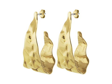 Dyrberg/Kern - Klint Shiny Gold Earrings