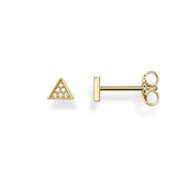 Thomas Sabo Gold Plated Diamond Triangle Studs - D_H0002Y