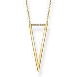 Thomas Sabo Gold Plated Triangle Necklace - D_KE0008Y