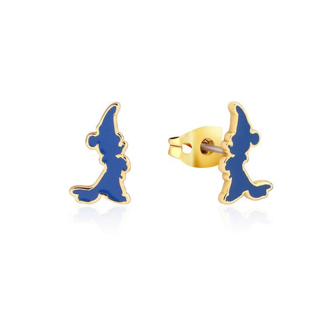 Disney Couture - Sorcerer's Apprentice Mickey Enamel Silhouette Stud Earrings