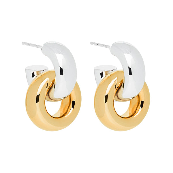 Najo - Tumble Earring - Silver/Gold