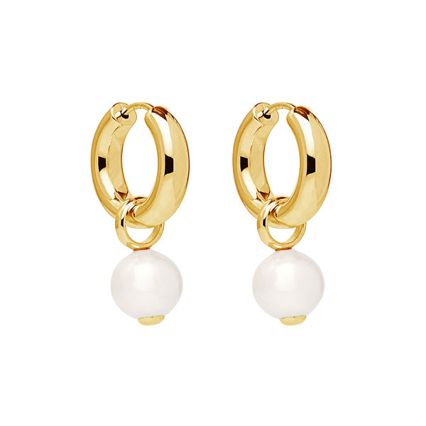 Najo - Ms Perla Yellow Gold Plated Earring