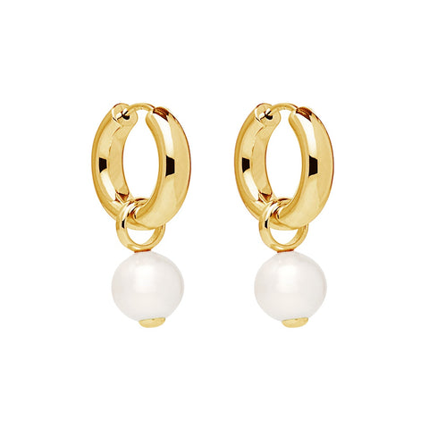 Najo - Ms Perla Yellow Gold Plated Earring