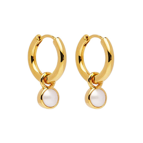 Najo - Heavenly Pearl Gold Plated Earring