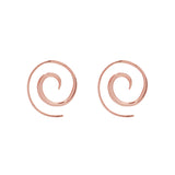 Najo - Spiral Rose Gold Earrings