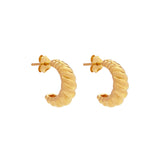 Najo - Cafe Yellow Gold Stud Earring