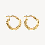 Najo - Chia Hoop Earrings Gold Plated