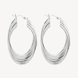 Najo - Awaken Oval Silver Earrings