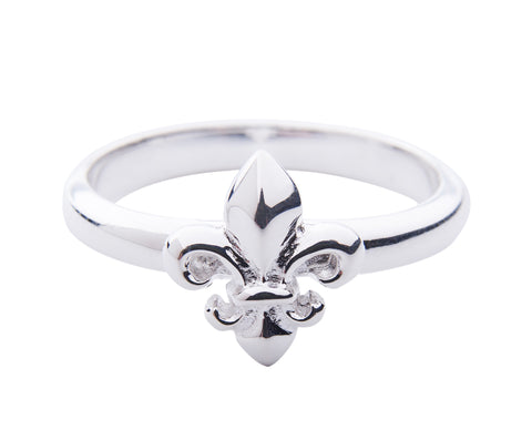 Sterling Silver French Lily Ring - Medium