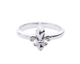 Sterling Silver French Lily Ring - Small