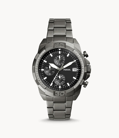 Fossil - Bronson Chronograph Smoke Stainless Steel Watch