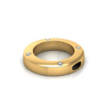 Love In A Jewel Circle Of Love Pendant - 9ct Yellow Gold with Diamonds