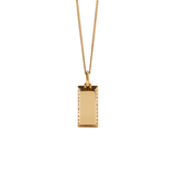 Meadowlark - Gold Bar Charm Necklace Gold Plated