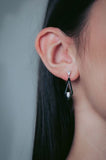 Georgini - Reflection Evoke Earrings Silver & Black Earrings