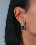 Georgini - Reflection Illuminate Earrings Two Tone Green Nano & Black