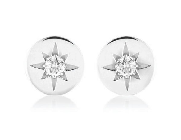 Georgini Stellar Lights Silver Stud Earrings
