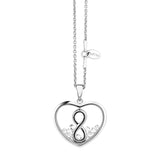 Astra "Infinity Heart" Pendant - Silver
