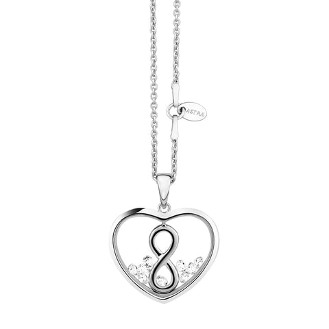 Astra "Infinity Heart" Pendant - Silver
