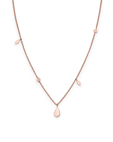 Rosefield - Iggy Shaped Drop Necklace Rose Gold