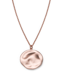 Rosefield - Iggy Textured Coin Necklace Rose Gold