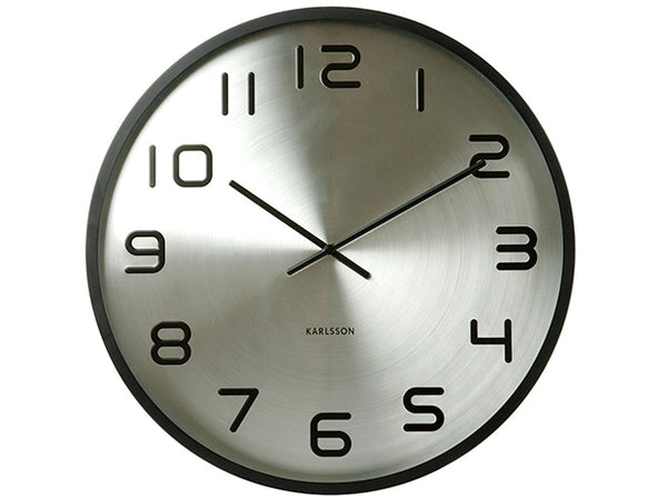 Karlsson Wall Clock - Maximus Numbers Matte Black