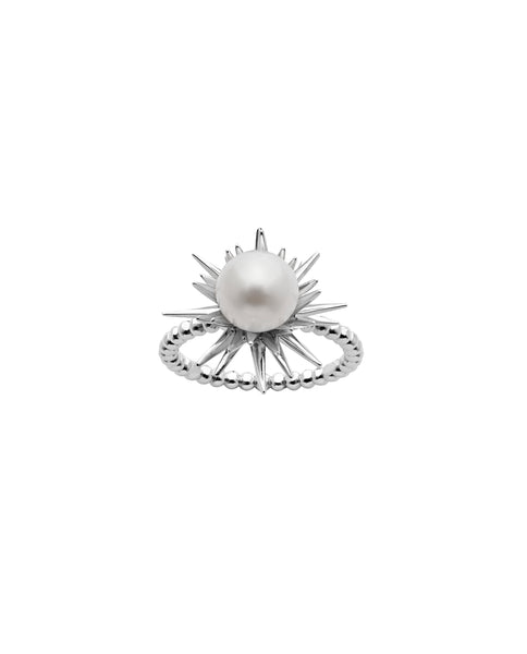Karen Walker Forbidden Ring - Silver, Pearl