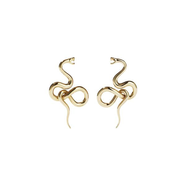 Meadowlark Medusa Earrings Medium - Gold Plated