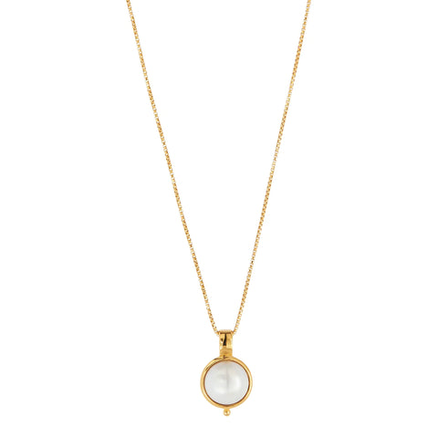 Najo - Garland Yellow Gold Pearl Necklace