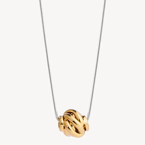 Najo - Nest Necklace Silver and Gold Plated