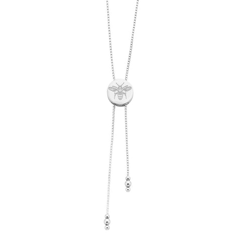 Napoleon Sterling Silver Bee Lariat Necklace