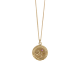 Meadowlark Amulet Love Necklace - Gold Plate & Pink Sapphire