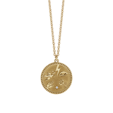 Meadowlark Talisman Necklace - Gold Plate & Reclaimed White Diamond