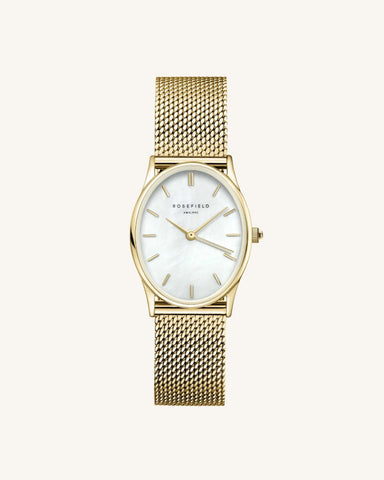 Rosefield - The Oval Pearl Gold Mesh