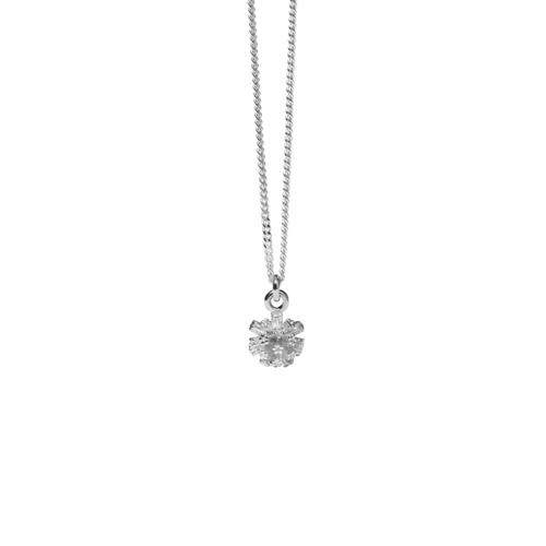 Meadowlark Pom Pom Charm Necklace - Sterling Silver