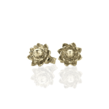 Meadowlark Protea Stud Earrings - 9ct Yellow Gold