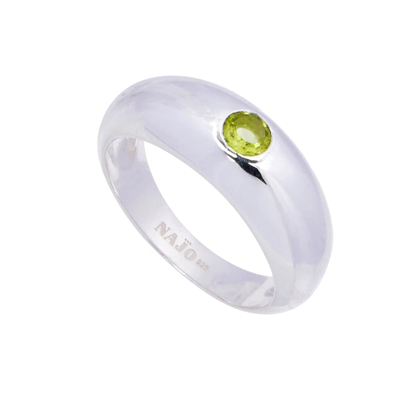 Najo - Cosmic Narrow Peridot Ring