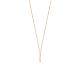 Republic Road Fine Line Necklace - Rose Gold Plated