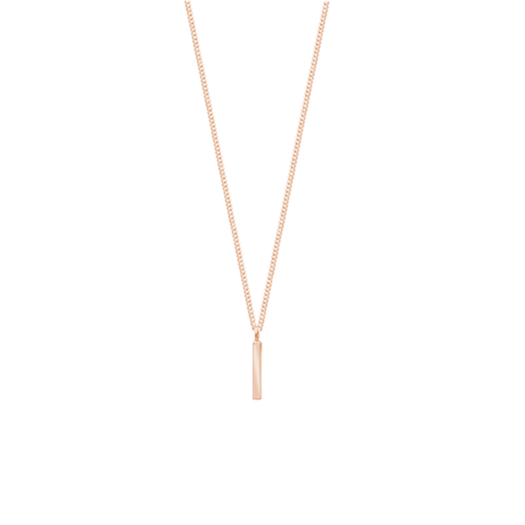 Republic Road Fine Line Necklace - Rose Gold Plated
