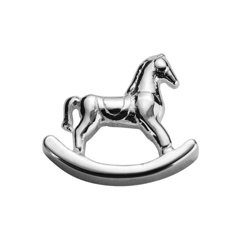 STOW Rocking Horse (Adored) Charm - Sterling Silver