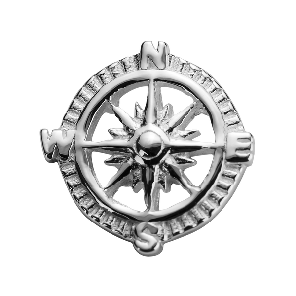 STOW Compass (Direction) Charm - Sterling Silver
