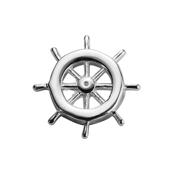 STOW Navigation Wheel (My Voyage) Charm - Sterling Silver