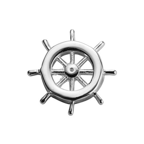 STOW Navigation Wheel (My Voyage) Charm - Sterling Silver