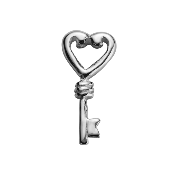 STOW Key (Treasured) Charm - Sterling Silver