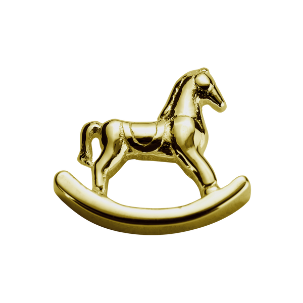 STOW Rocking Horse (Adored) Charm - 9ct Yellow Gold