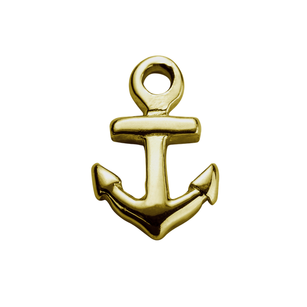 STOW Anchor (Strength) Charm - 9ct Yellow Gold