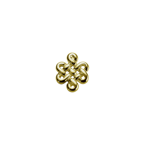 STOW Infinity Knot (Wisdom) Charm - 9ct Yellow Gold
