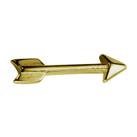 STOW Arrow (Bravery) Charm - 9ct Yellow Gold